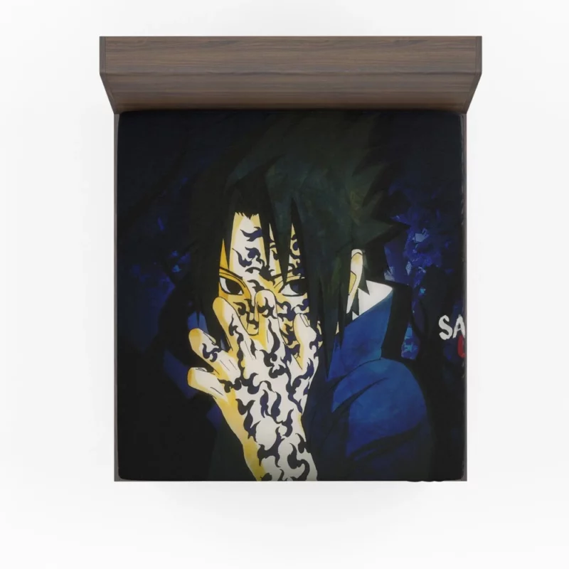 Sasuke Uchiha Ninja Chronicles Anime Fitted Sheet