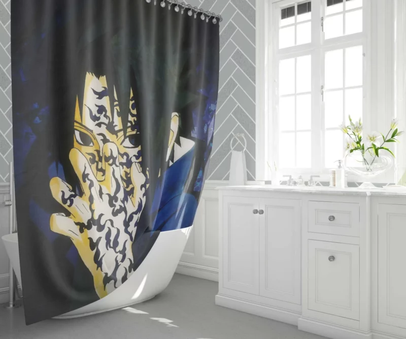 Sasuke Uchiha Ninja Chronicles Anime Shower Curtain 1