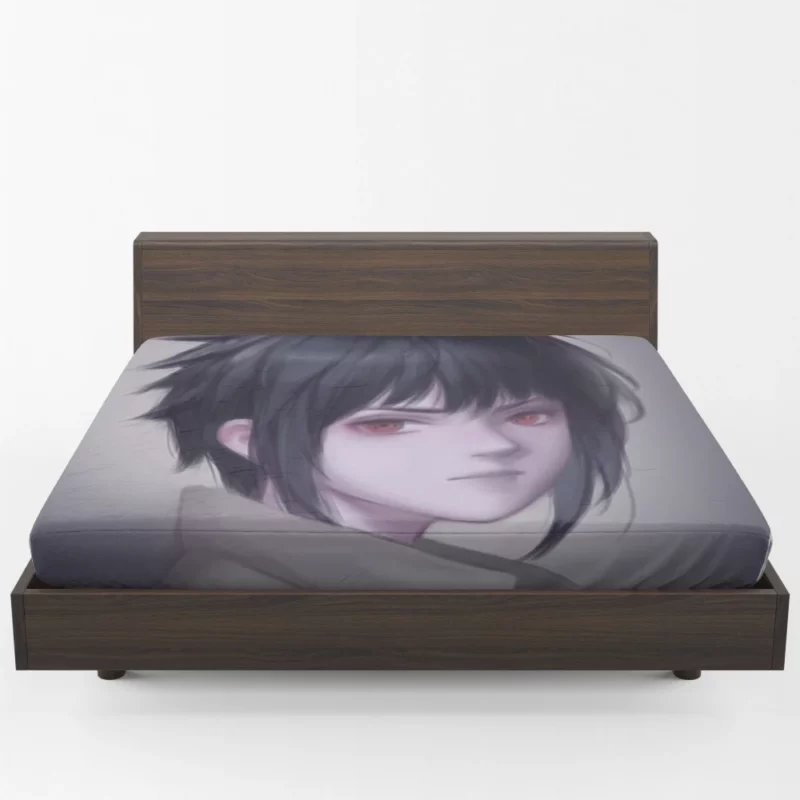 Sasuke Uchiha Shinobi Evolution Anime Fitted Sheet 1