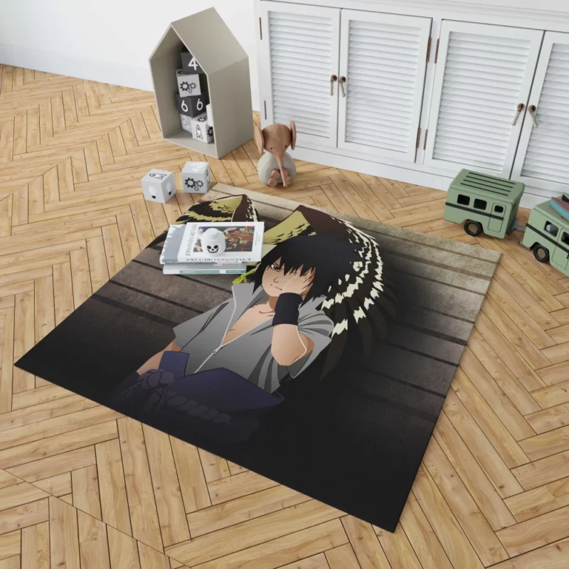 Sasuke Uchiha Shinobi Journey Anime Rug 1