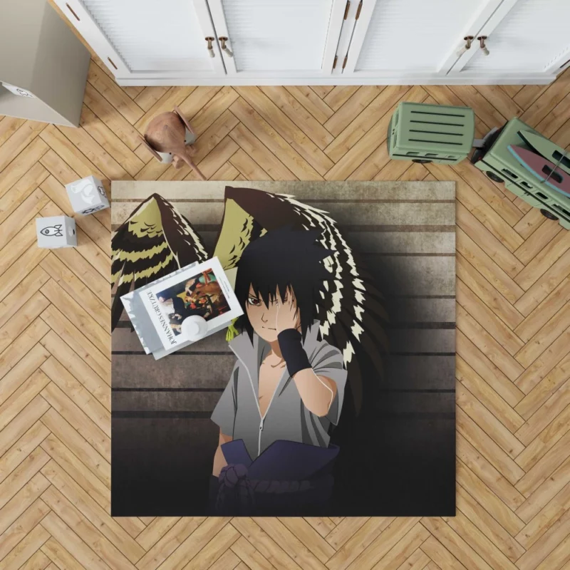 Sasuke Uchiha Shinobi Journey Anime Rug