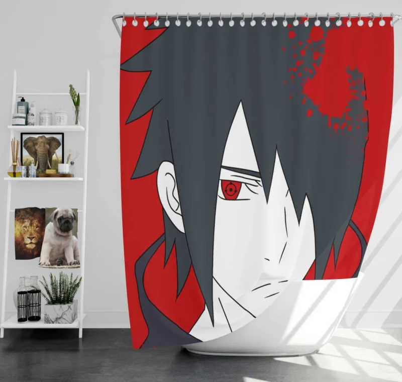 Sasuke Vengeance Uchiha Destiny Anime Shower Curtain