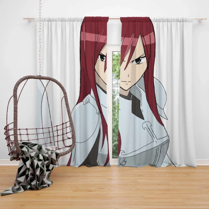 Scarlet Swordswoman Erza Path Anime Curtain