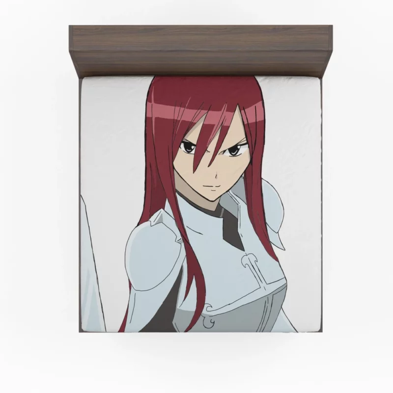 Scarlet Swordswoman Erza Path Anime Fitted Sheet