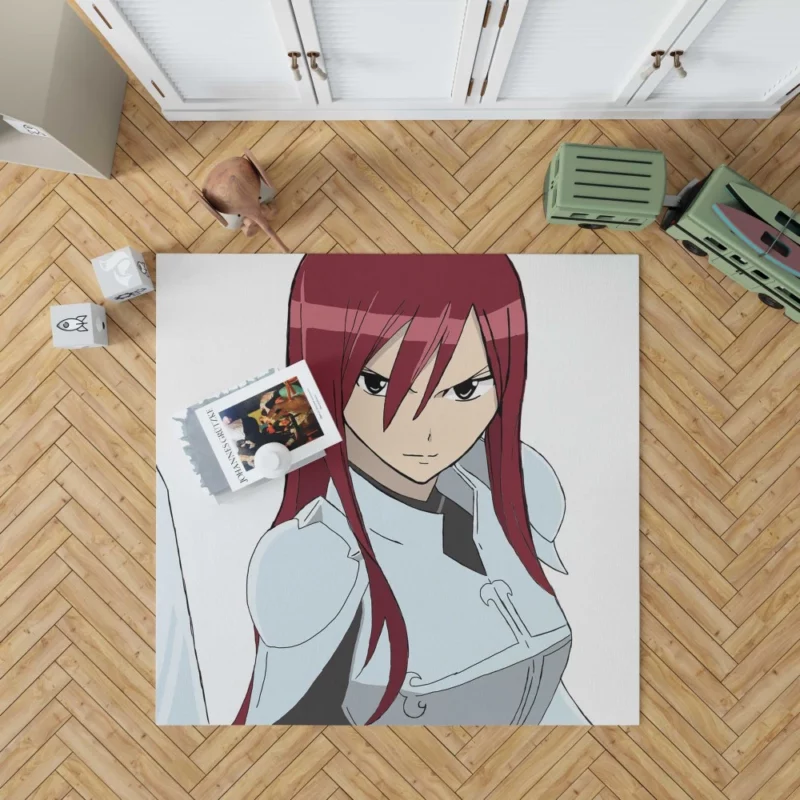 Scarlet Swordswoman Erza Path Anime Rug