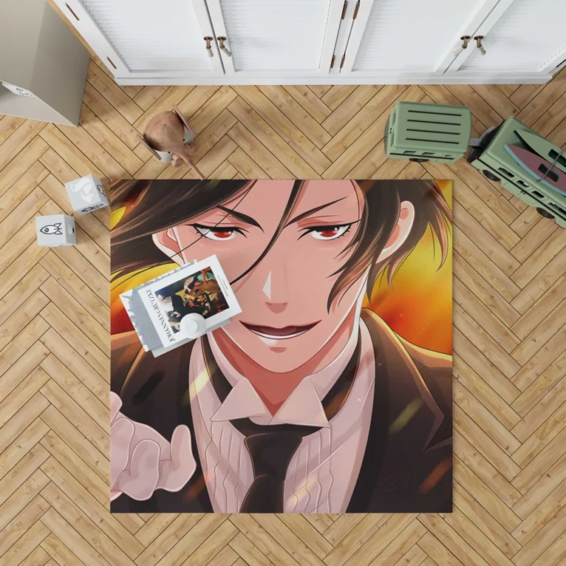 Sebastian Michaelis Black Butler Butler Anime Rug