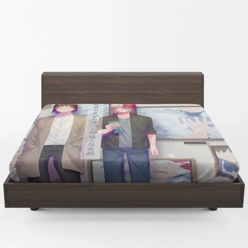 Sero and Todoroki Uniting Forces Anime Fitted Sheet 1