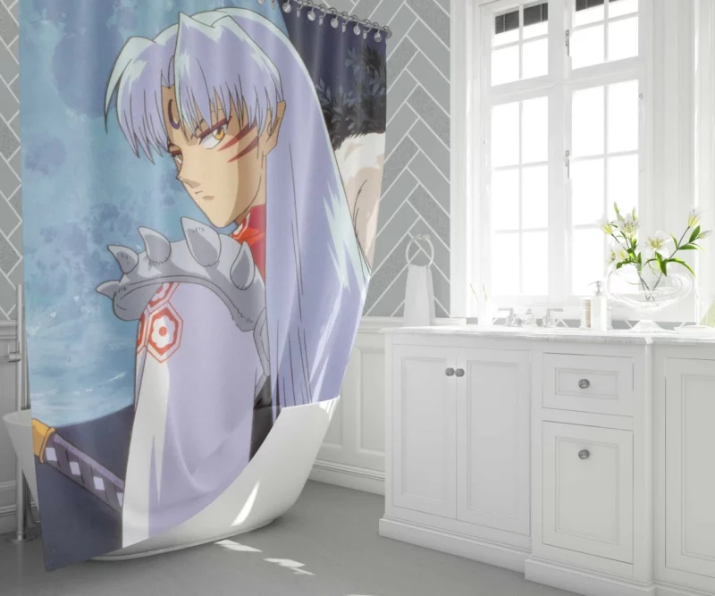 Sessh?maru InuYasha Fierce Foe Anime Shower Curtain 1