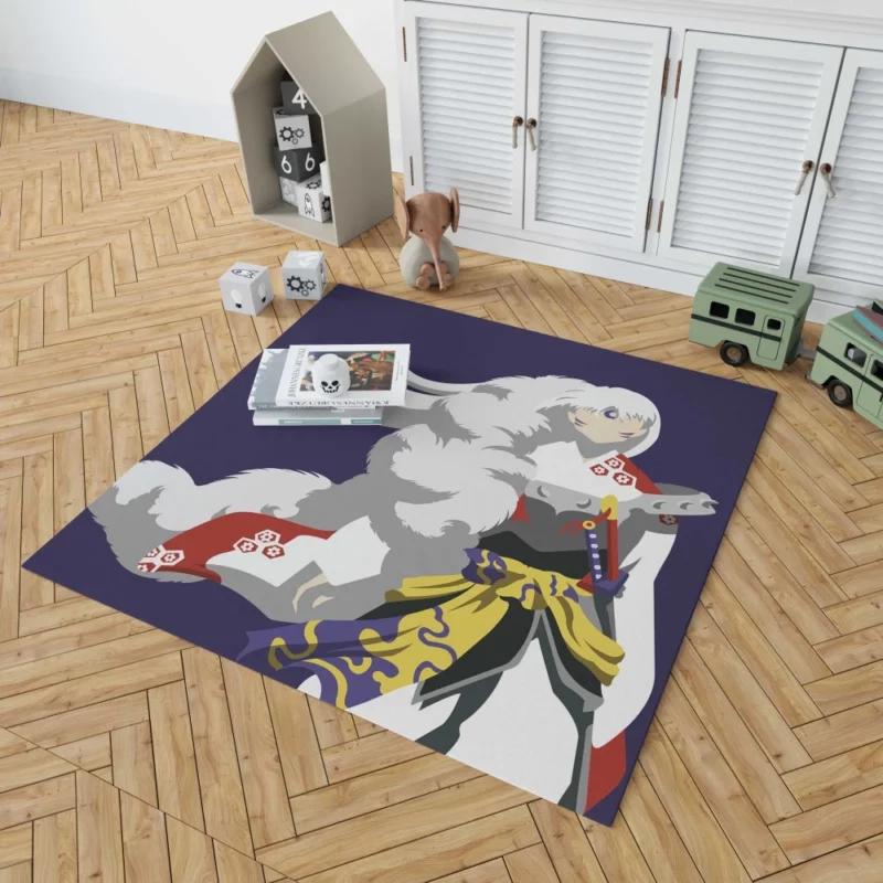 Sessh?maru InuYasha Powerful Rival Anime Rug 1