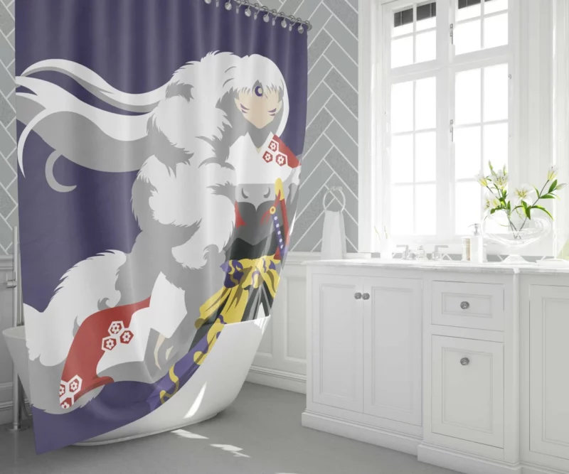 Sessh?maru InuYasha Powerful Rival Anime Shower Curtain 1