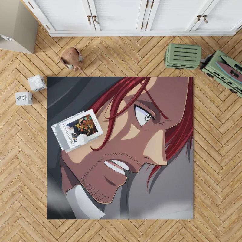 Shanks Captain of the Red-Haired Pirates Anime Rug