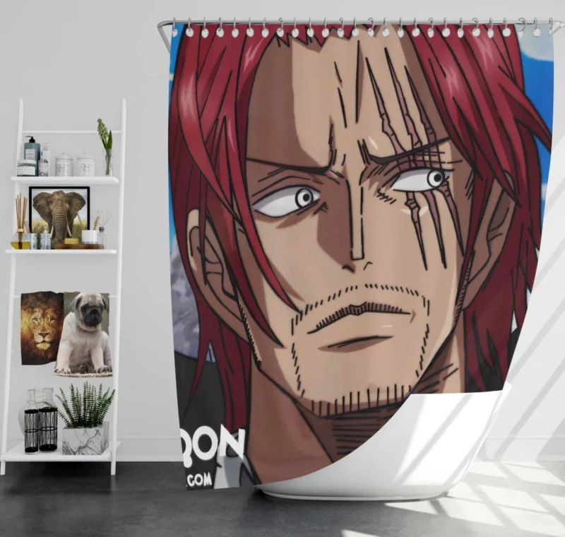 Shanks Legendary Pirate Anime Shower Curtain