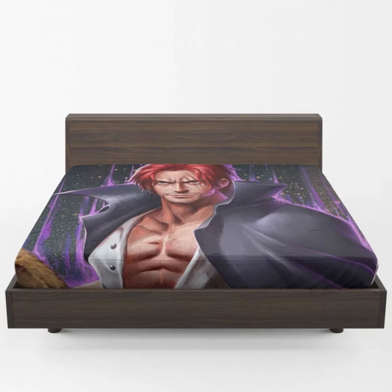 Shanks Red-Haired Pirate Captain Anime Fitted Sheet 1