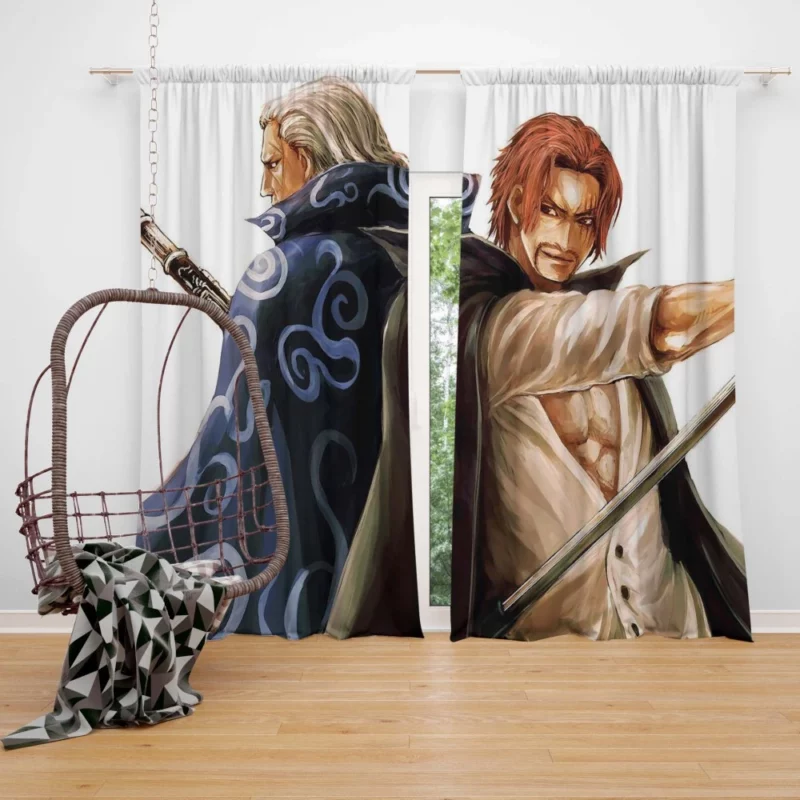 Shanks and Benn Beckman Pirates Duo Anime Curtain