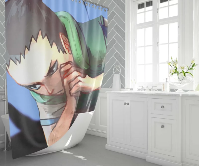 Shikamaru Nara Mind Strategist Anime Shower Curtain 1