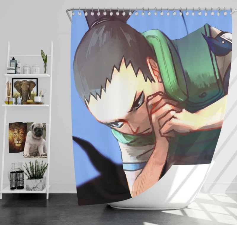 Shikamaru Nara Mind Strategist Anime Shower Curtain