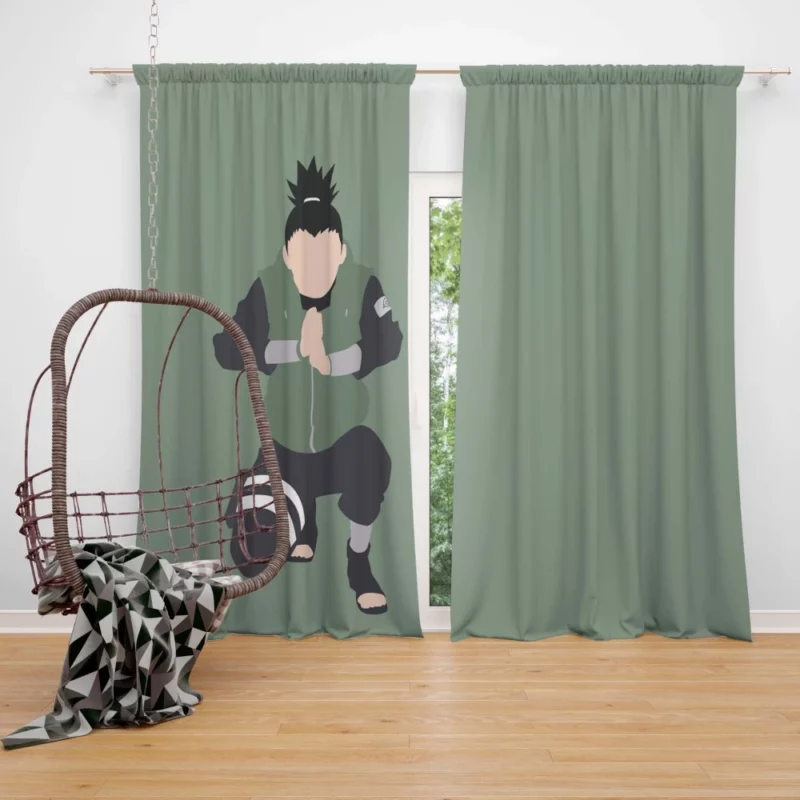 Shikamaru Nara Shadow Manipulator Anime Curtain