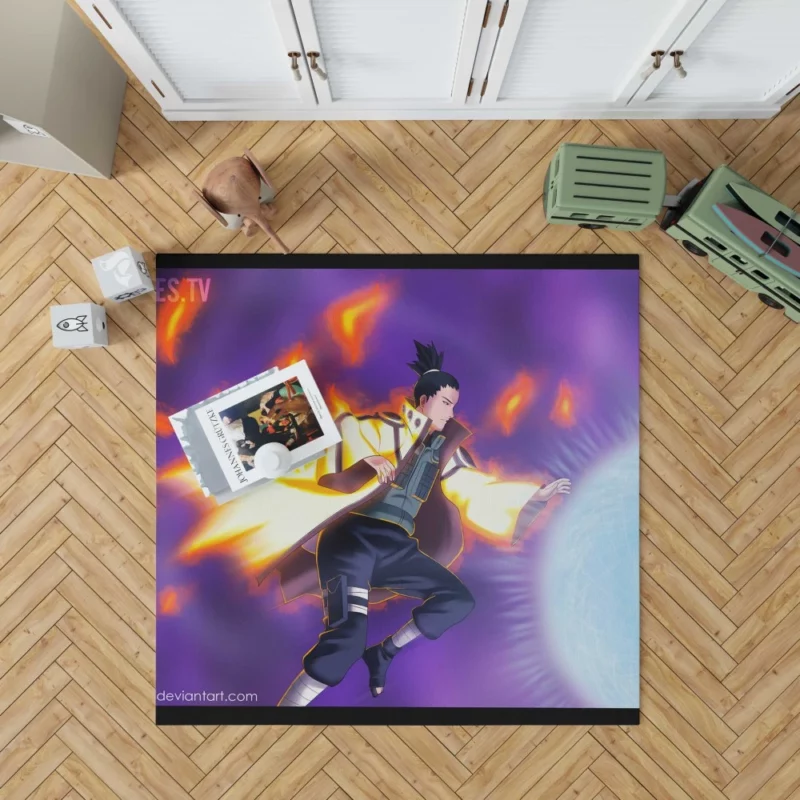 Shikamaru Nara Tactical Genius Anime Rug