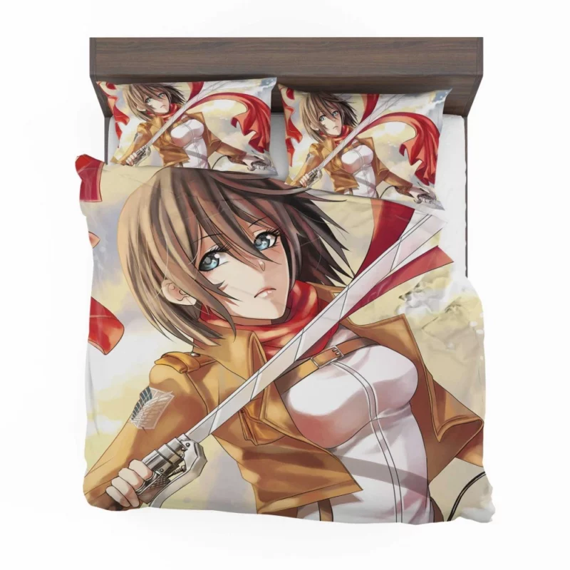 Shingeki No Kyojin Mikasa Ackerman Anime Bedding Set 1