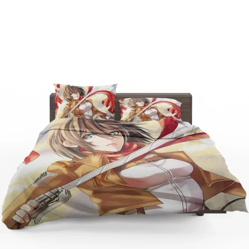 Shingeki No Kyojin Mikasa Ackerman Anime Bedding Set