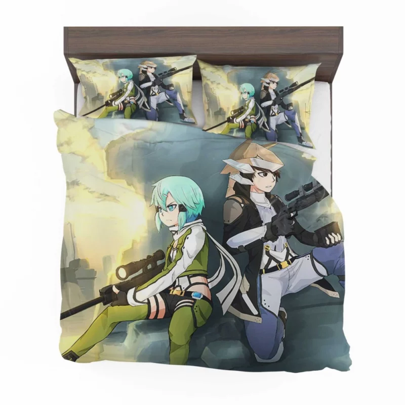 Shino Asada Gun Gale Hero Anime Bedding Set 1