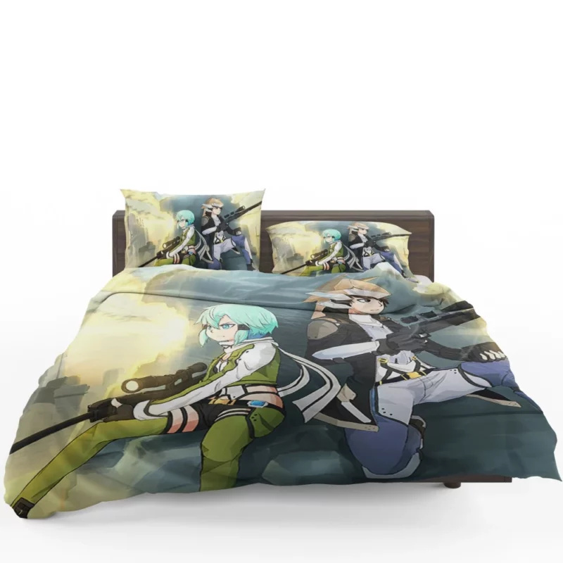 Shino Asada Gun Gale Hero Anime Bedding Set