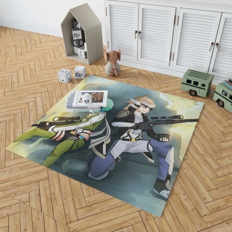 Shino Asada Gun Gale Hero Anime Rug 1