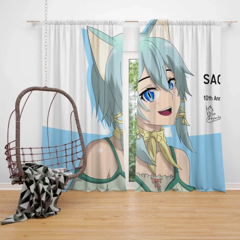 Shino Asada Sharpshooter Anime Curtain