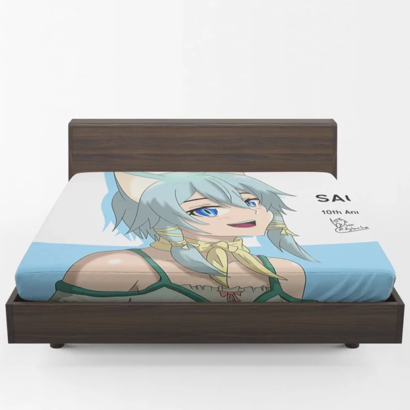 Shino Asada Sharpshooter Anime Fitted Sheet 1