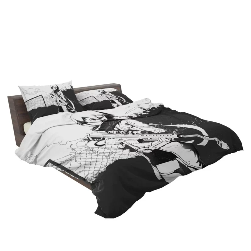 Shino Asada Sinon Monochrome Beauty Anime Bedding Set 2