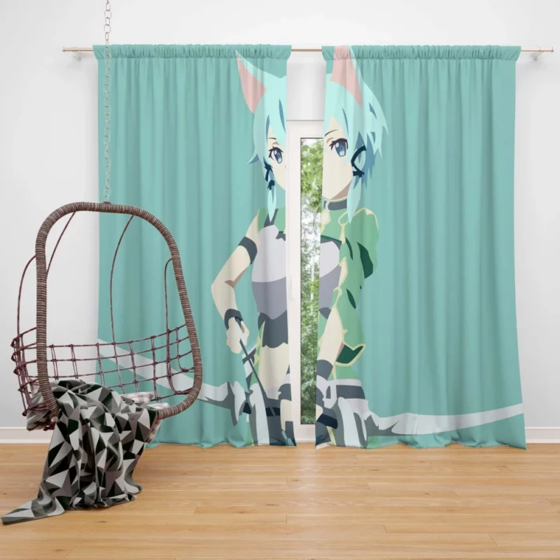 Shino Asada Sinon Tale Anime Curtain