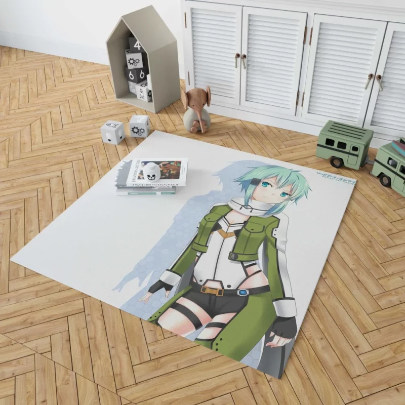 Shino Asada Sinon Unstoppable Sniper Anime Rug 1