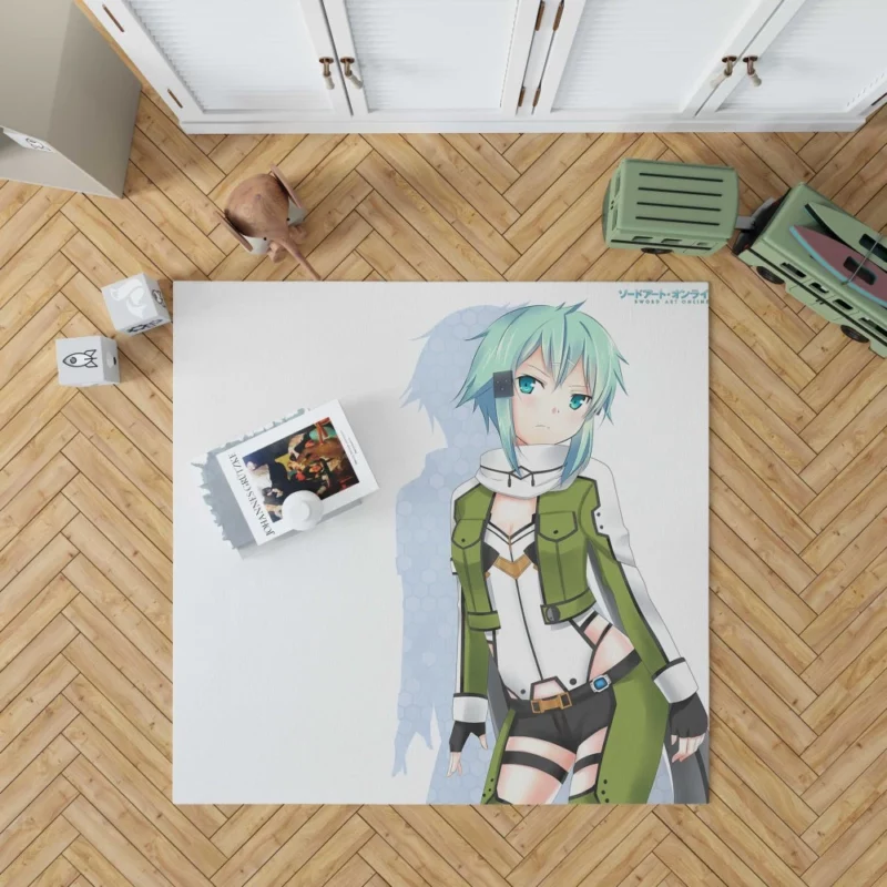 Shino Asada Sinon Unstoppable Sniper Anime Rug