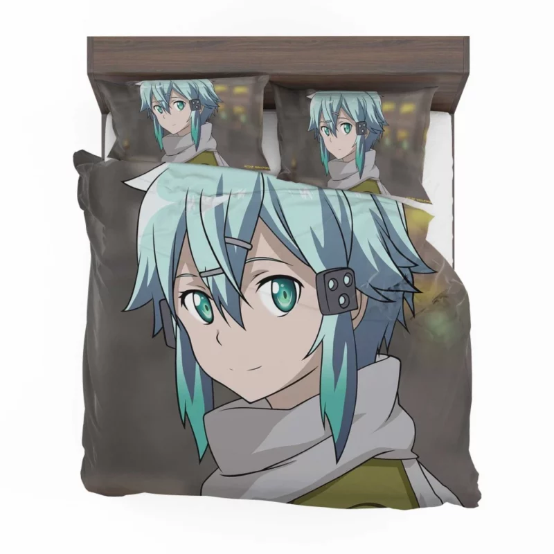 Shino Asada Sinon Unyielding Determination Anime Bedding Set 1