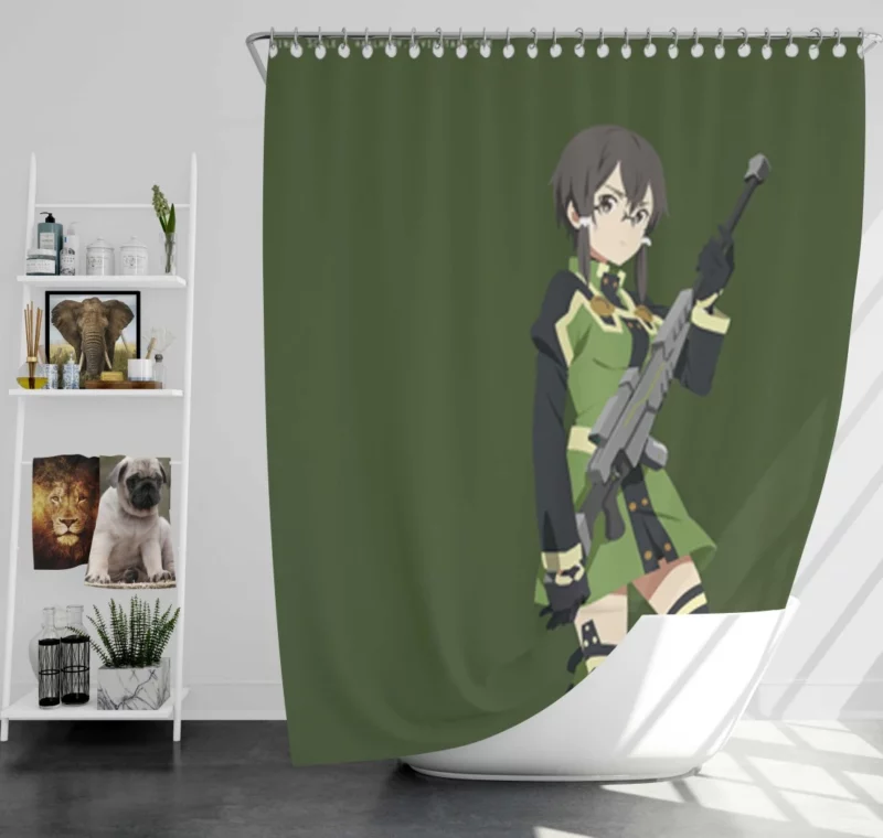 Shino Asada in Ordinal Scale Movie Anime Shower Curtain