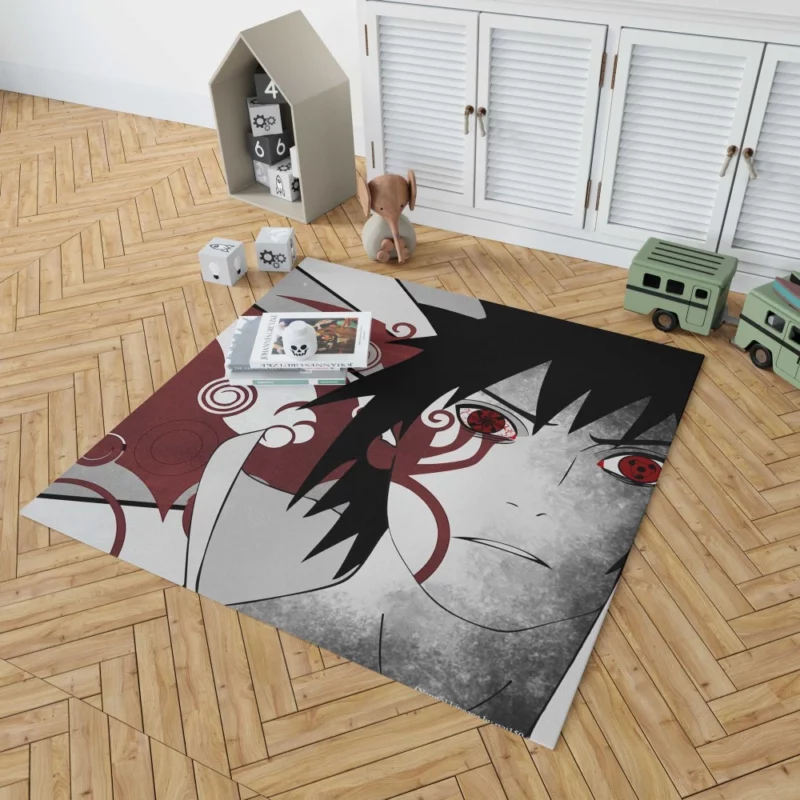 Shinobi Alliance Sasuke Role Anime Rug 1