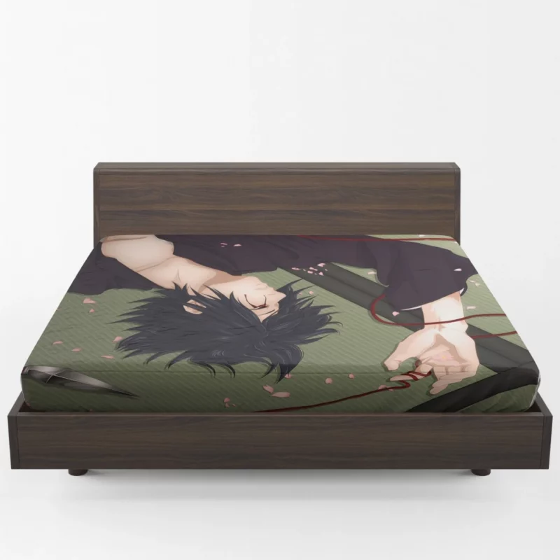 Shinobi Destiny Sasuke Tale Anime Fitted Sheet 1