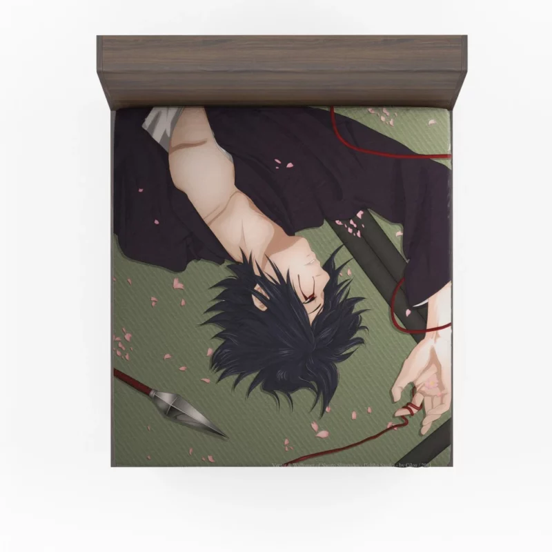 Shinobi Destiny Sasuke Tale Anime Fitted Sheet