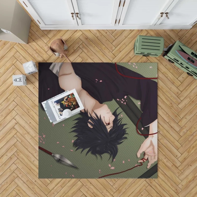 Shinobi Destiny Sasuke Tale Anime Rug