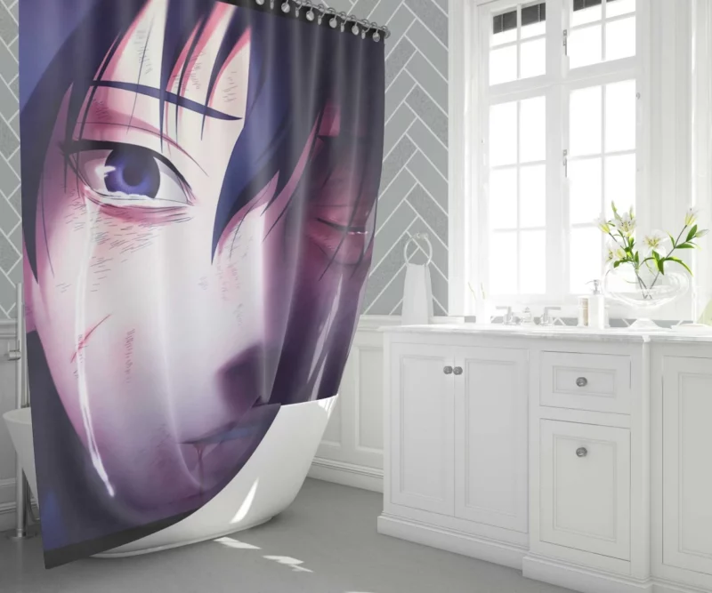 Shinobi Rivalry Naruto and Sasuke Anime Shower Curtain 1