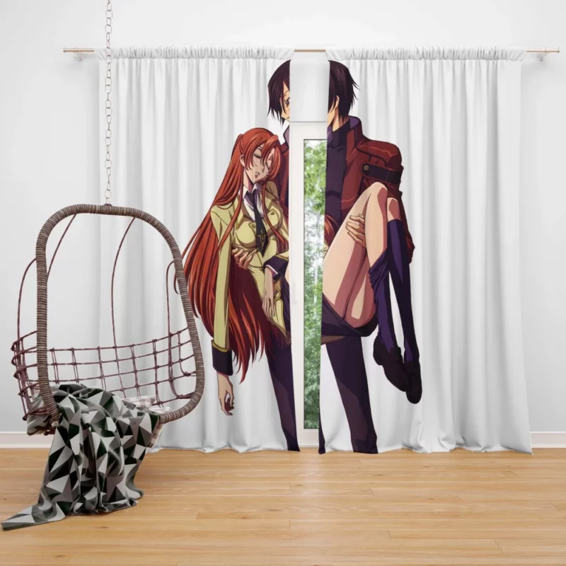 Shirley & Lelouch Destiny Anime Curtain