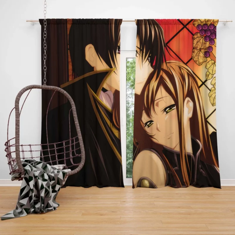 Shirley & Lelouch Tale Anime Curtain