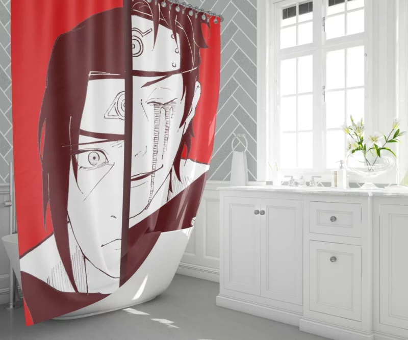 Shisui Uchiha Naruto Enigmatic Shinobi Anime Shower Curtain 1