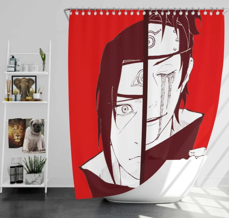 Shisui Uchiha Naruto Enigmatic Shinobi Anime Shower Curtain