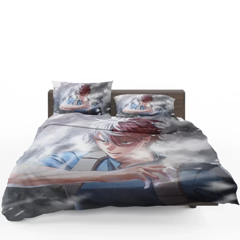 Shoto Todoroki Dual Quirk Hero Anime Bedding Set