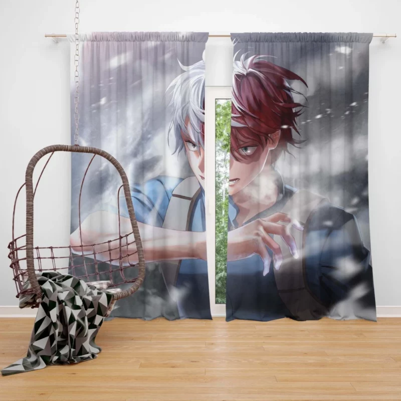 Shoto Todoroki Dual Quirk Hero Anime Curtain