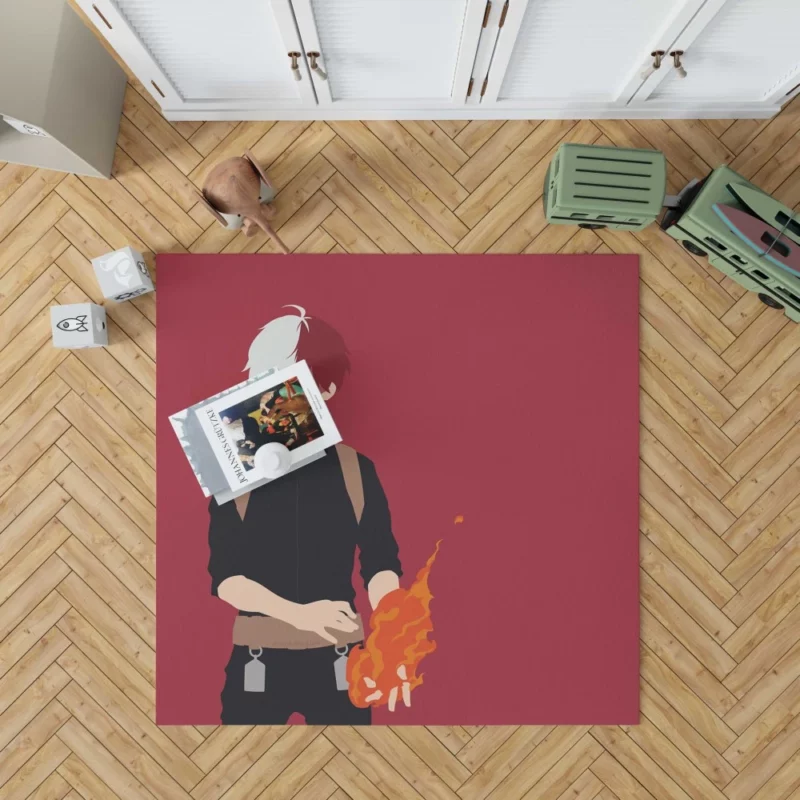 Shoto Todoroki Fire & Ice Anime Rug