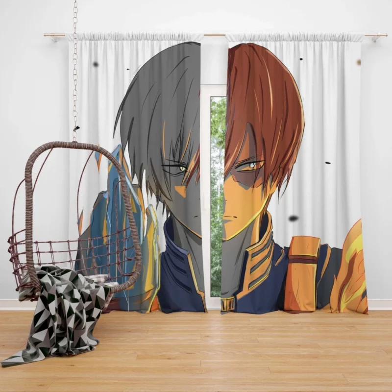 Shoto Todoroki Half Hot Half Cold Anime Curtain