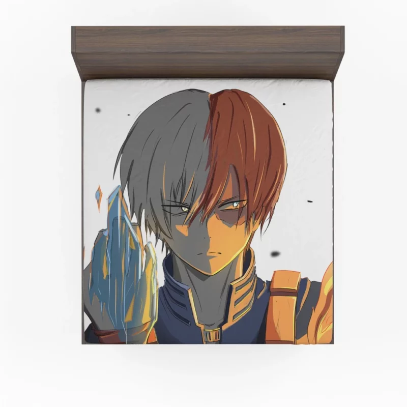 Shoto Todoroki Half Hot Half Cold Anime Fitted Sheet