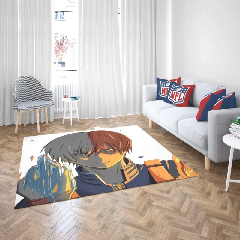 Shoto Todoroki Half Hot Half Cold Anime Rug 2